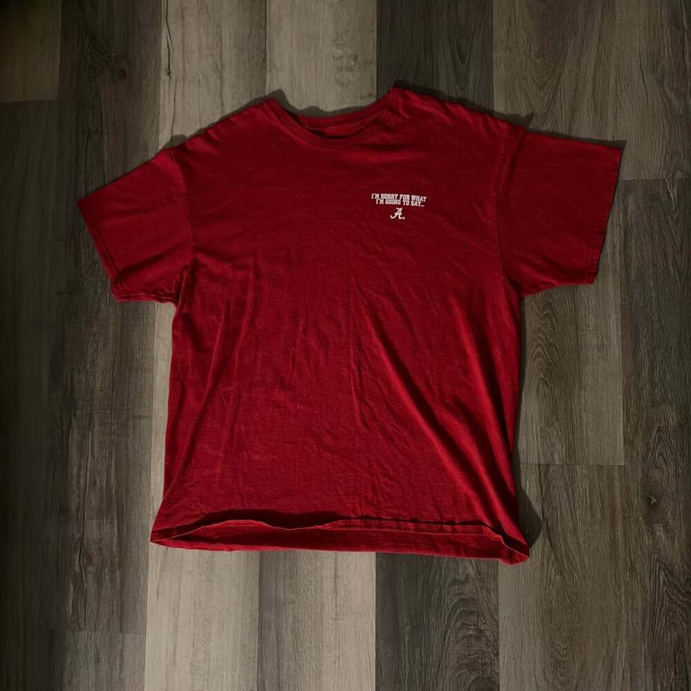 Alabama Crimson Tide Football T-Shirt Red Graphic